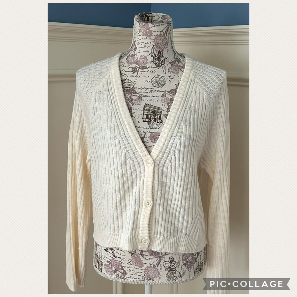 Divided Ribbed cardigan